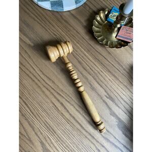 Vintage Wooden Gavel 12" Wood Gavel